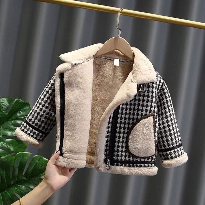 ÁO KHOÁC DẠ LÓT LÔNG DÀY DẶN CHO BÉ TRAI VÀ BÉ GÁI PHONG CÁCH HÀN QUỐC