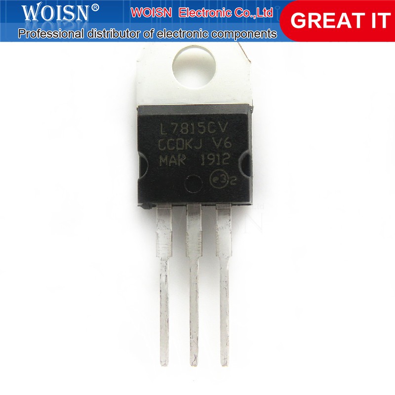Set 10 linh kiện điện tử Ic L7815Cv To220 L7815 To-220 7815 Lm7815 Mc7815