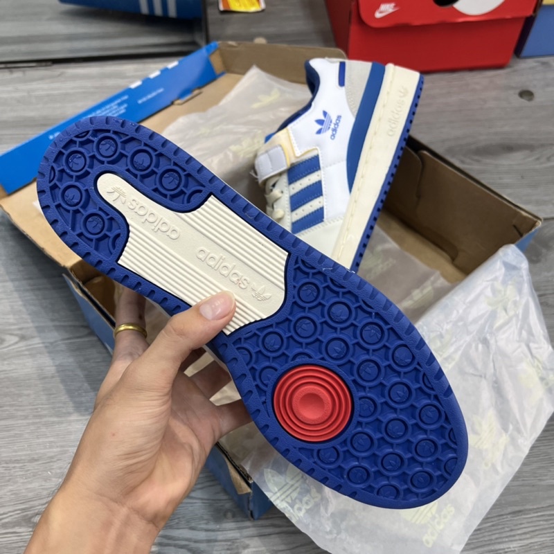 GIÀY ADI.DAS FORUM 84 BRIGHT BLUE XANH KEM LAI AU