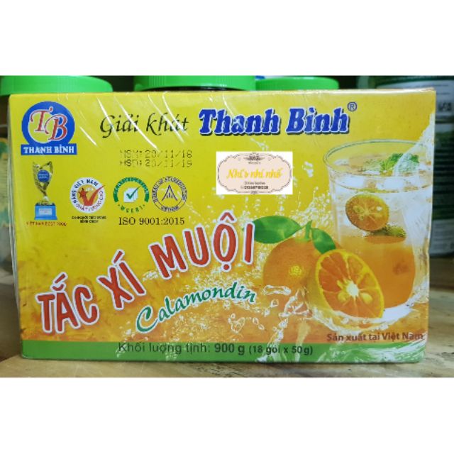 TẮC XÍ MUỘI THANH BÌNH HỘP GIẤY - 18gói