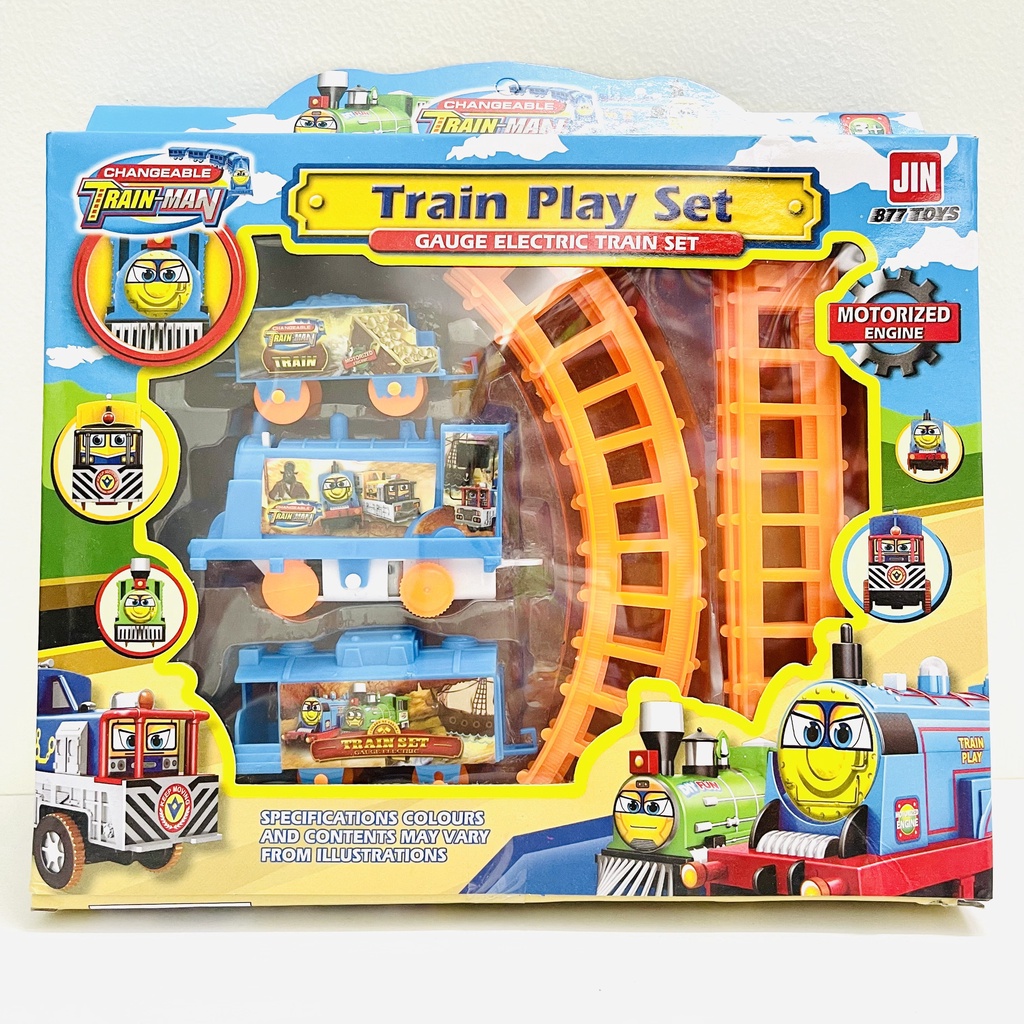 [NHIỀU MẪU] Hộp đồ chơi đường ray xe lửa tàu hỏa Thomas/Police/Spider Man dành cho bé yêu