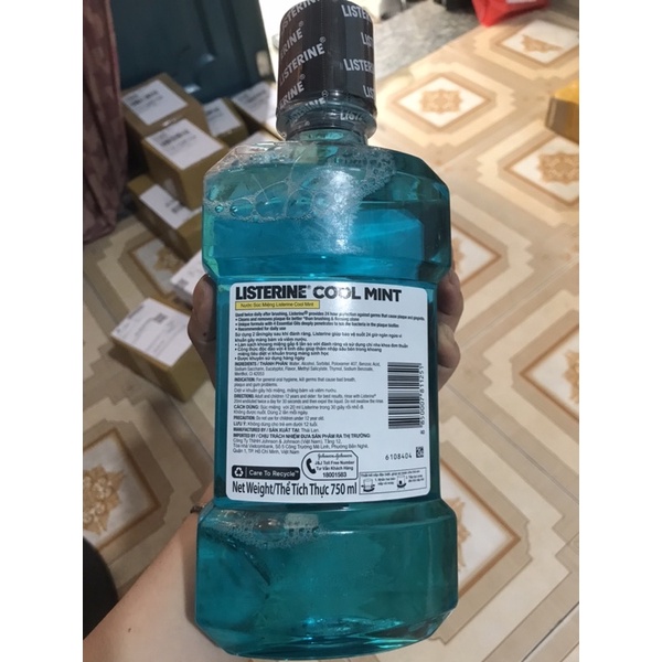 nước súc miệng Listerine 750ml