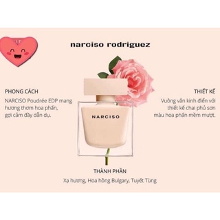 [SẴN] 𝐍𝐮̛𝐨̛́𝐜 𝐡𝐨𝐚 𝐍𝐚𝐫𝐜𝐢𝐬𝐨 𝐏𝐨𝐮𝐝𝐫𝐞𝐞 𝐄𝐃𝐏 𝟗𝟎𝐦𝐥 [chính hãng]