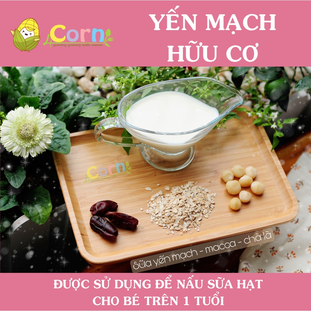 Yến mạch hữu cơ cán mỏng Markal - Cho bé 5m+