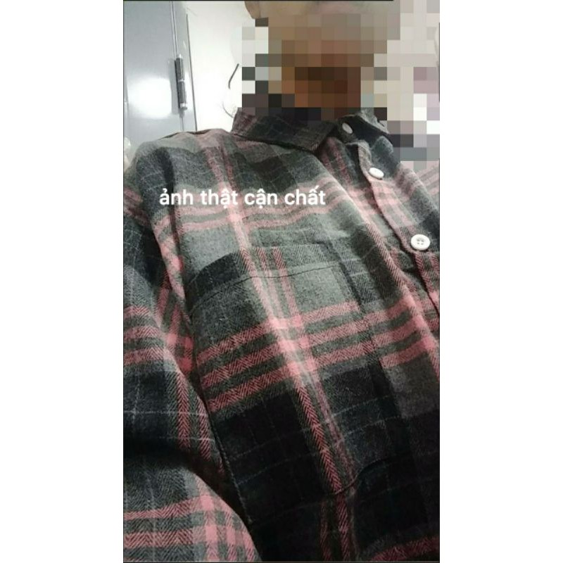 Áo Sơ Mi Flannel Kẻ Caro Nam Nữ Form rộng Phong Cách HIPHOP STREETWEAR - Áo Sơ Mi Khoác Ngoài Cao Cấp Siêu Đẹp