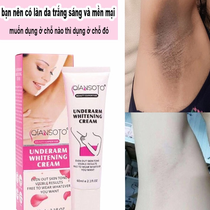 Kem làm trắng da 60g dưỡng trắng body làm hồng nhũ hoa và vùng kín an toàn không có tác dụng phụ