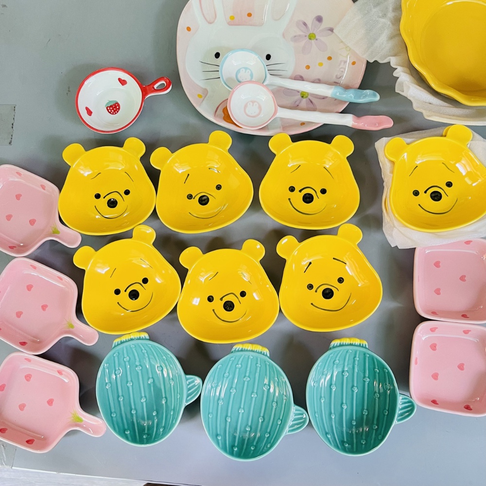 Bát gốm sứ mini, bát ăn dặm kiểu nhật cao cấp cho bé