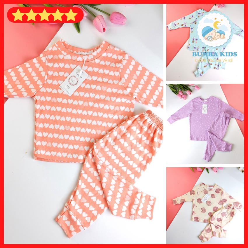Bộ bé gái dài tay 7-25kg 💥 HÀNG CAO CẤP 💥 bộ quần áo dài tay cho bé chất liệu cotton bozip xuất dư