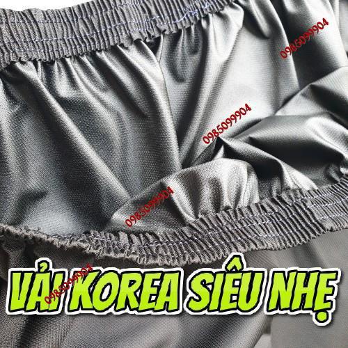 Áo vệ sinh bạt trùm xịt rửa máy lạnh điều hoà vải bạt Hàn Quốc cao cấp dày miệng rộng 1m7 đuôi 2m5 Vải Màu Đen