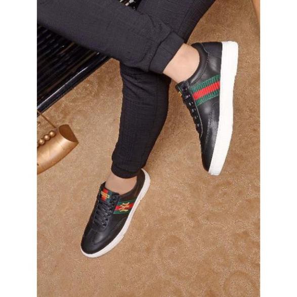 🍀 | Bán Chạy | 👟 👟 👟 👟 Giày Gucci da đen lịch lãm chuẩn 1:1 Tặng Vớ 60k SẴN . 2020 2020 ,,, Săn Sales . " : : : 🍀