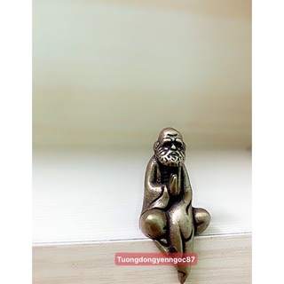 Tượng đồng Đạt ma sư tổ ( cao 4,2 cm )