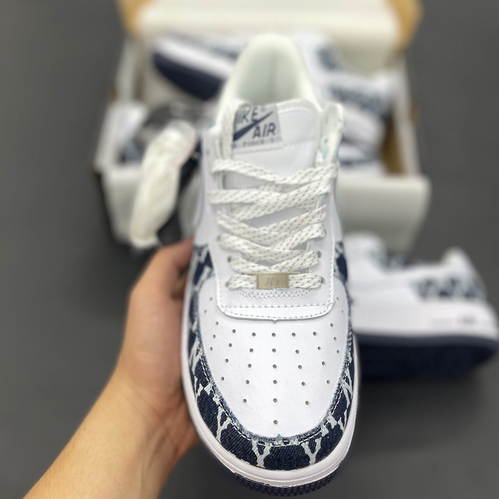 Giày Sneaker AF1 Ny Đậm Giày Thể Thao Nam Nữ Thấp Cổ Full Phụ Kiện