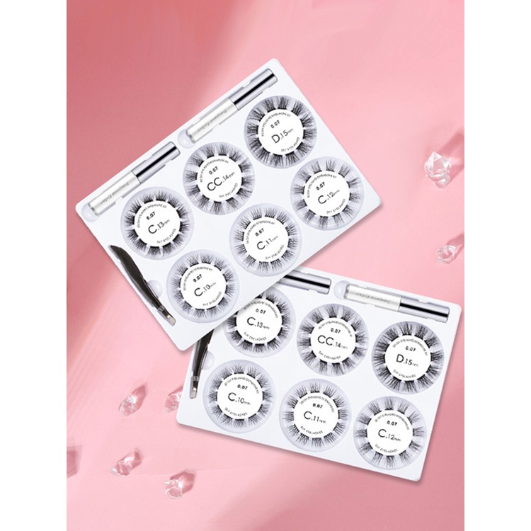 Lông mi giả trong suốt tự nhiên dạng lỏng kèm nhíp gắp tiện lợi | BigBuy360 - bigbuy360.vn