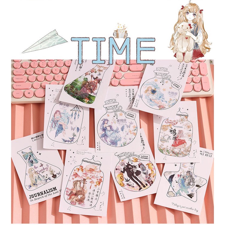 Set sticker trong suốt đa dạng chủ đề