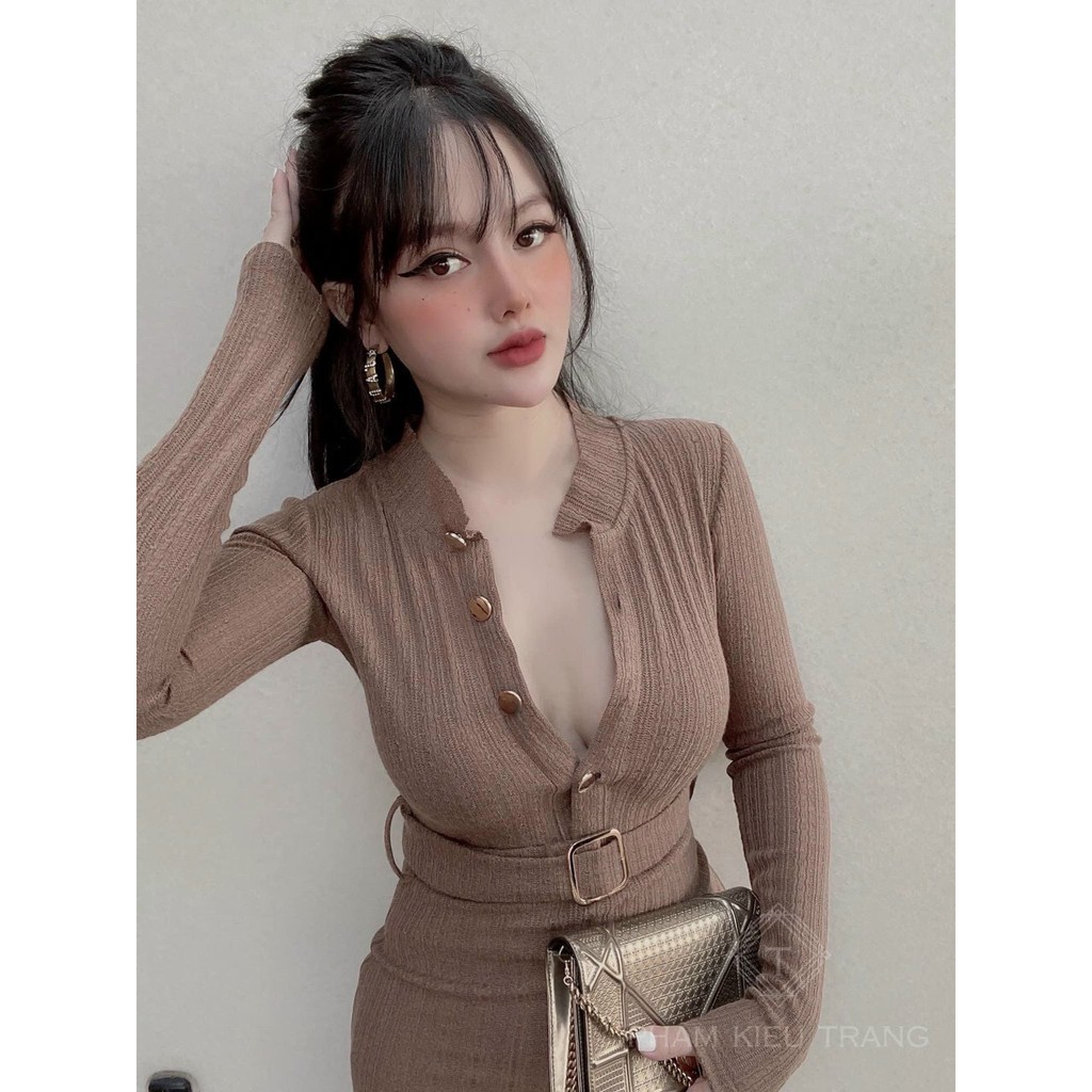 Váy Body Dáng Ôm, Đầm Dáng Ôm Chất Len Tăm Mới Về mặc nên Xinh Đẹp Sang KH003 01 01 001 | BigBuy360 - bigbuy360.vn
