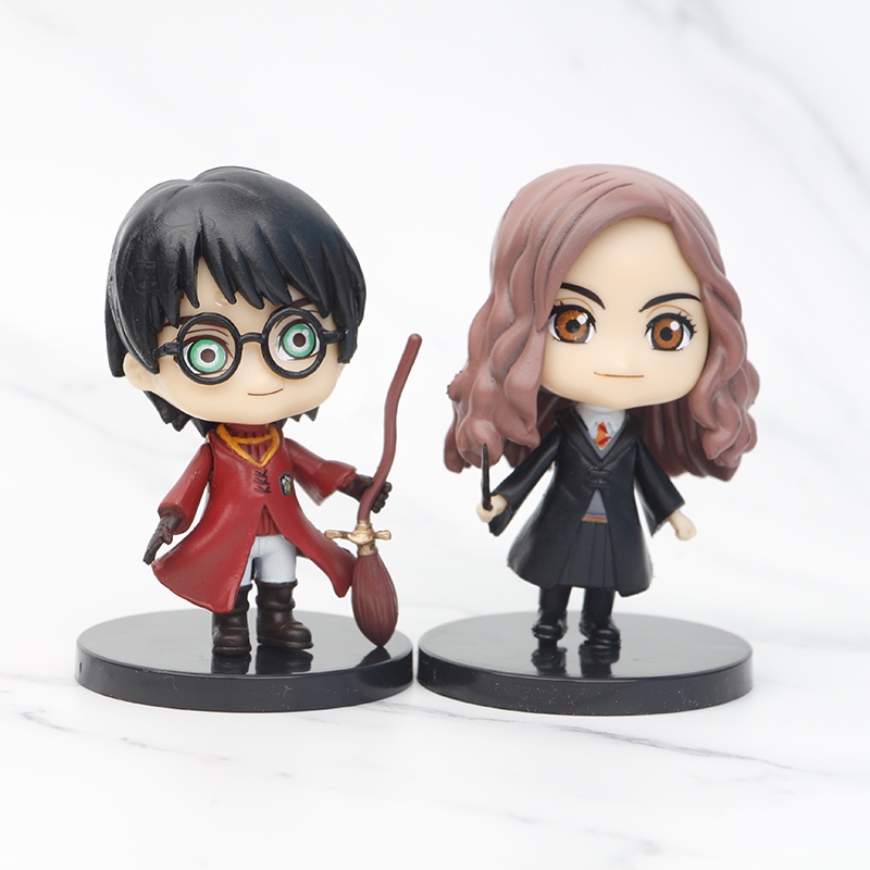 Set 12 Mô Hình Nhân Vật Trong Phim Harry Potter Hermione Ron Weasley Figures Dumbledore Snape Minerva McGonagall Lord Voldemort Model