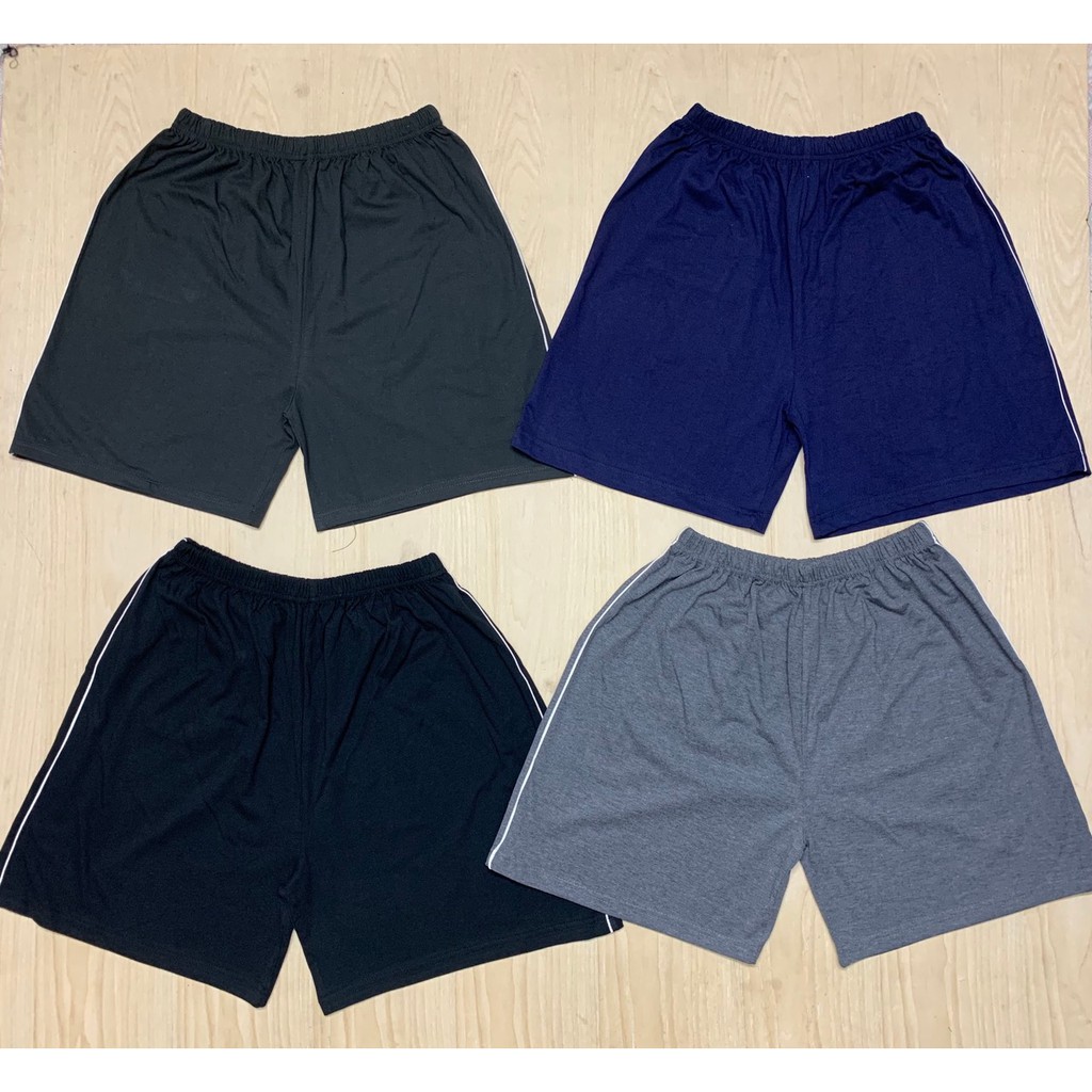 Quần Đùi Nam Thun Cotton Mặc Nhà - Quần Đùi Mặc Ngủ Nam Kẻ Sọc 2 Bên Basic Chất Cotton Mềm Mại, Thoáng Mát