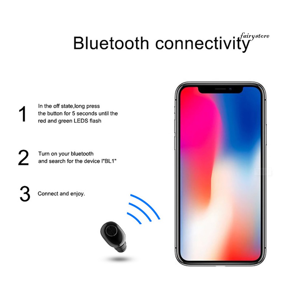 Tai Nghe Bluetooth 4.2 Fs + Bl1 Âm Thanh Sống Động Chất Lượng Cao