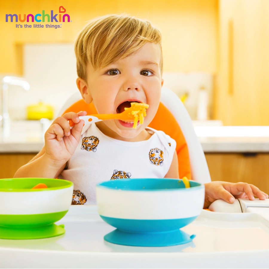 Bộ 3 bát ăn chống đổ Munchkin Mỹ