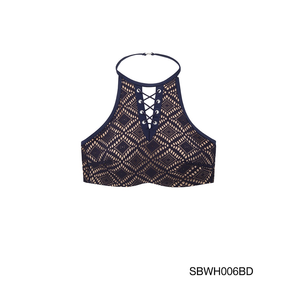 Set Đồ Bơi Bikini Cao Cấp Màu Xanh Hoa Văn Swimwear By Sabina SBWH006BD+SUWH006BD