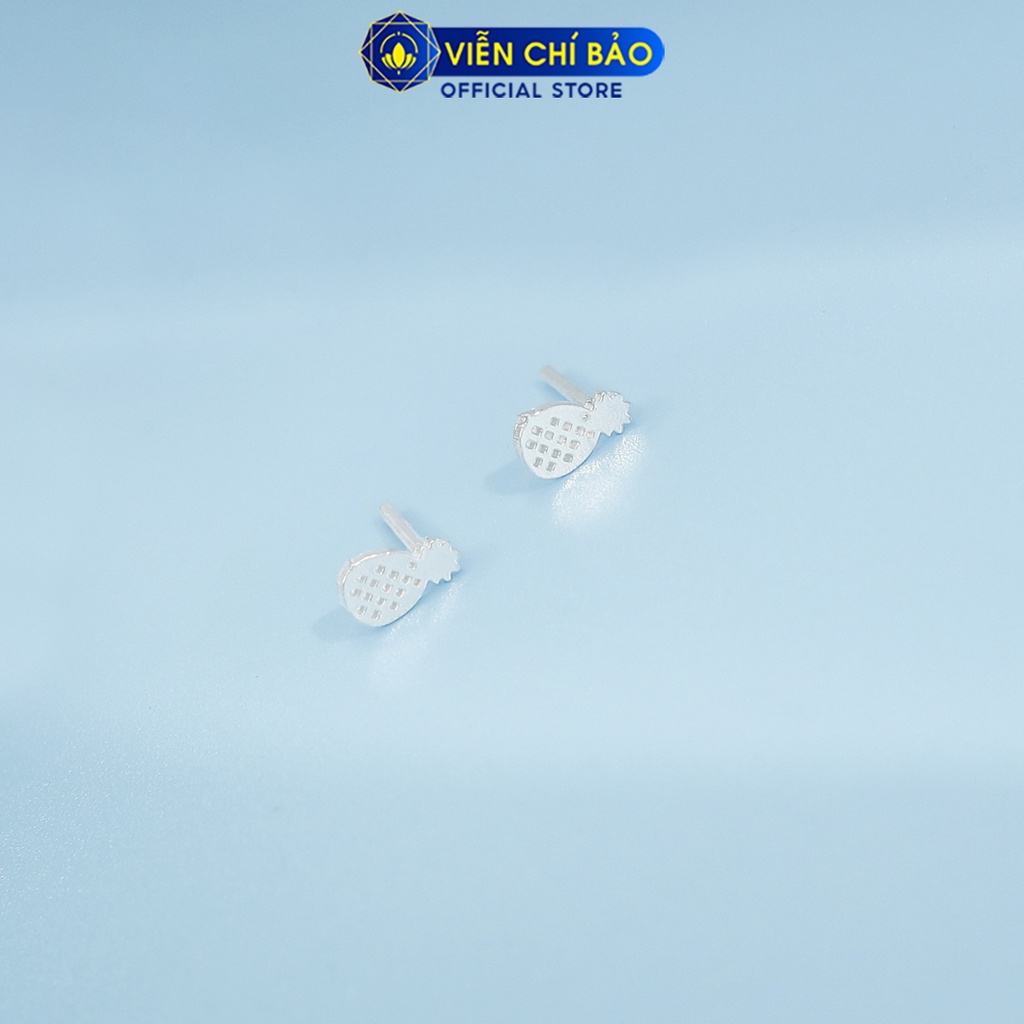 Bông tai dứa chất liệu bạc 925 thời trang phụ kiện trang sức nữ thương hiệu Viễn Chí Bảo E083