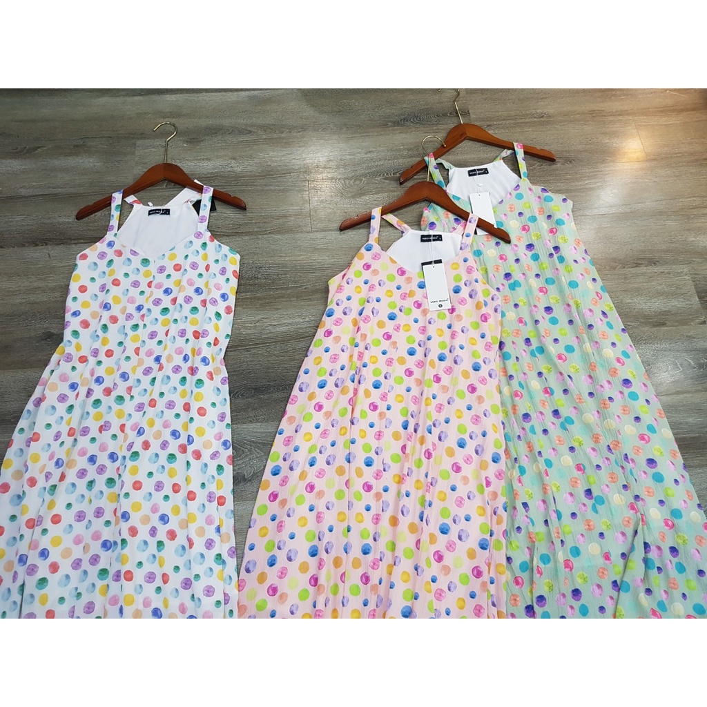 Đầm V.e.r.o M.o.d.a 2 Dây Họa Tiết