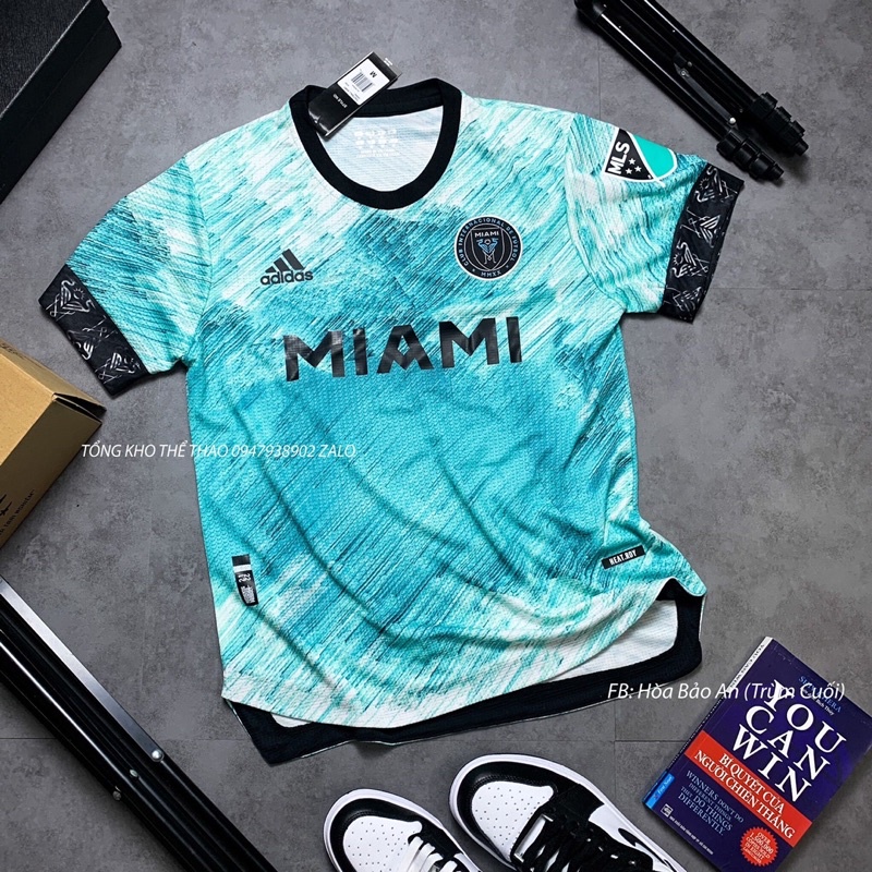 Bộ quần áo đá banh CLB Miami màu xanh hàng cao cấp Thái 2022