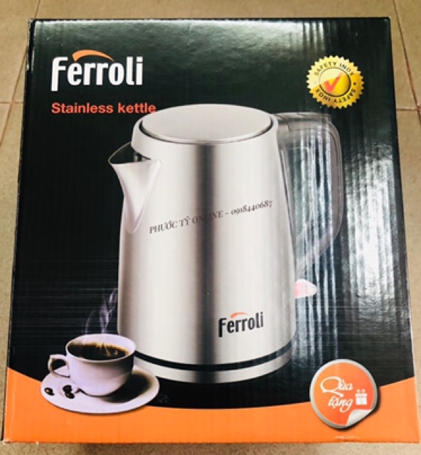 Ấm siêu tốc Ferroli FK1817-S - Chính hãng.