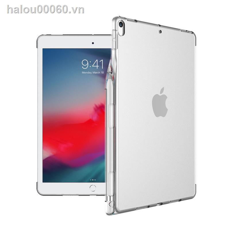 Bao Da Kèm Bàn Phím Trong Suốt Có Ngăn Đựng Bút Cho Ipad8Pro10.5 / Air123 / 9.7 Inch 10.2