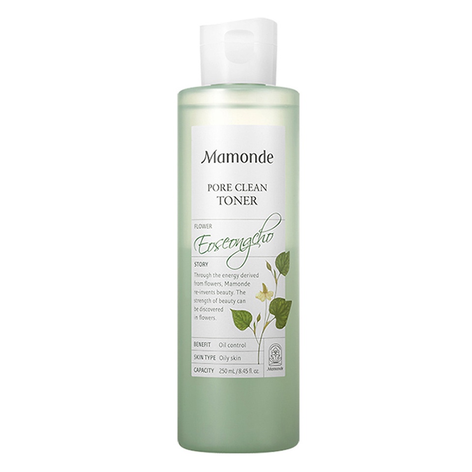 Nước hoa hồng Mamonde Pore Clean Toner tinh chất rau diếp cá Hàn Quốc 250ml