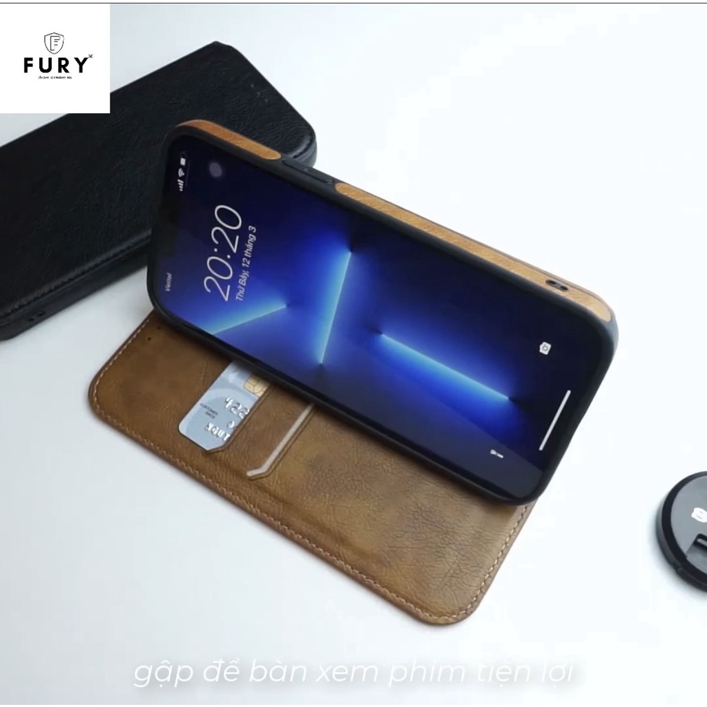 Bao da iphone nắp gập  tích hợp ví , ngăn đựng thẻ . x series /11 serries/12serries/13 series .