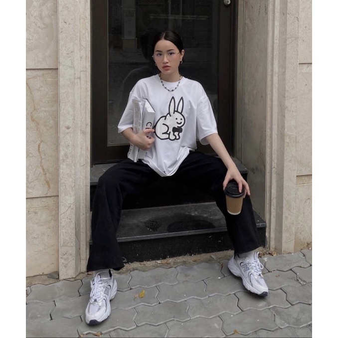 Sét áo thỏ nơ +quần ống rộng xuông PM11