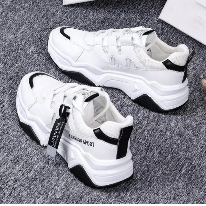 (Rah.15Ag21L) Giày Sneaker buộc dây Wanwon