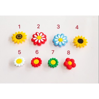 Jibbitz/ charm/ stick hình bông hoa gắn dép sục, dép crocs