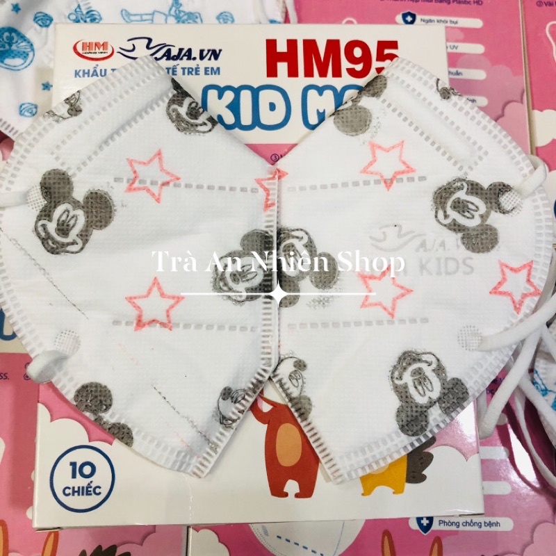 [VN95] Khẩu trang Trẻ Em N95 KIDS MASK cho bé từ 4-10 tuổi - Hộp 10 cái