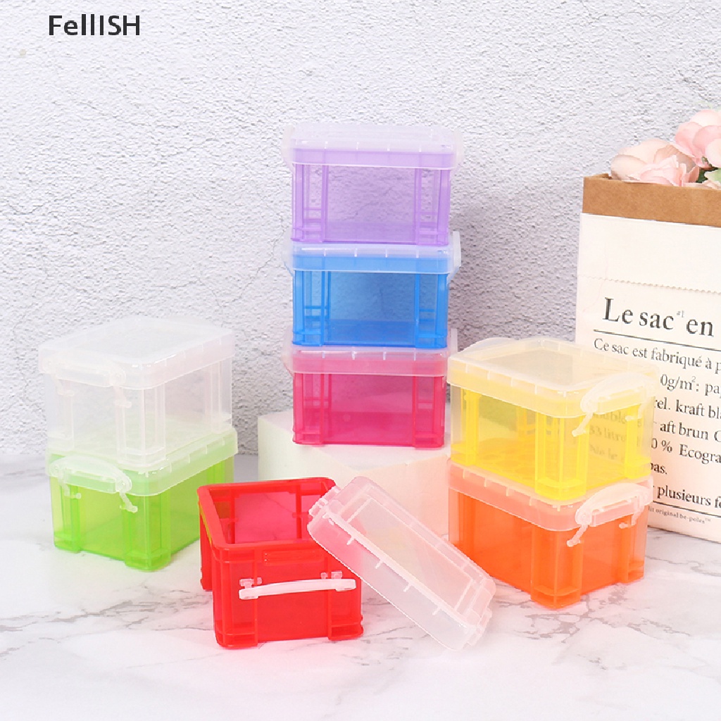 Set 2 Hộp Nhựa Mini Dễ Thương Sáng Tạo Dành Cho Nhà Búp Bê 439br