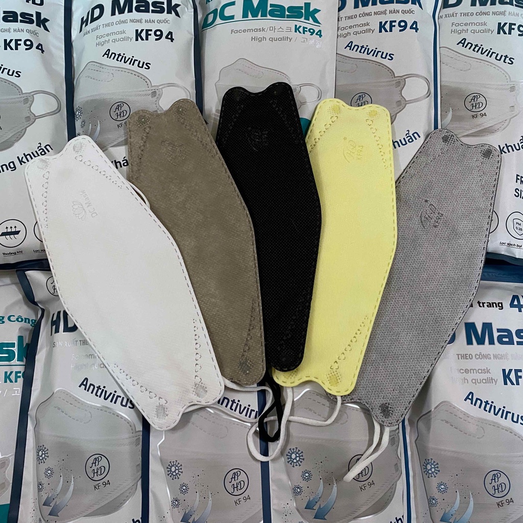 50 Chiếc Khẩu trang 4 lớp kháng khuẩn 4D cao cấp KF94 Tiêu chuẩn Hàn Quốc (mẫu mới) | BigBuy360 - bigbuy360.vn