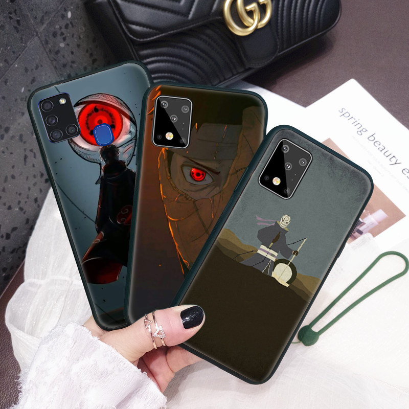 Samsung A31 A42 A02 A12 A32 A52 A72 F62 M62 Soft Case Naruto Uchiha Obito Originalblack