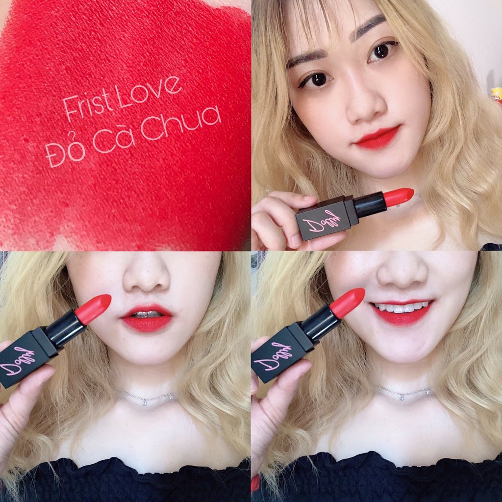[Đỏ Cà Chua] - First Love - Son Sáp Phủ Phấn Dolly Không Chì Màu Đỏ Cà Chua | BigBuy360 - bigbuy360.vn