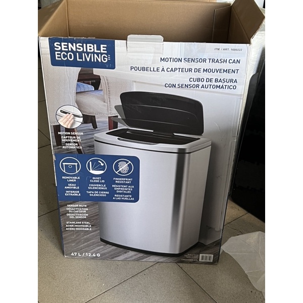 Thùng rác Sensible ECO living 47L hàng nội địa Nhật new 100%