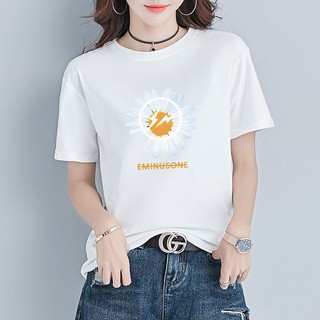 FREE SHIP- ÁO THUN IN - ÁO BÔNG CÚC G-DRAGON - ÁO HOA CÚC G-DRAGON- áo thun nữ tay ngắn- áo thun tay lỡ- áo hàn quốc