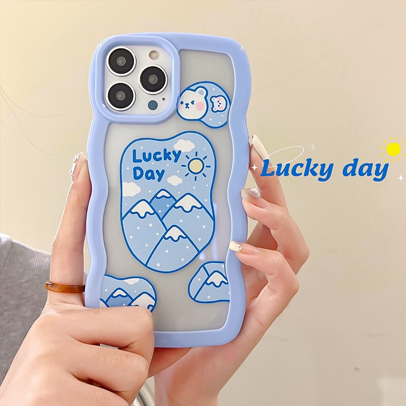 Ốp lưng iphone Phù Hợp Ốp Điện Thoại Acrylic In Hình Gấu Hoạt Hình Cho iphone13Pro / 11Pro / iPhone 11Promax / xs Dinuo case