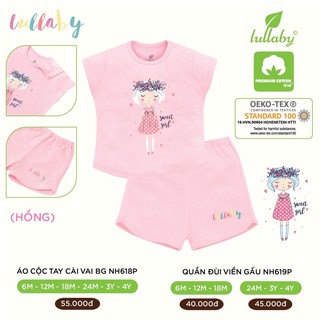 Bộ lullaby cài vai bé gái