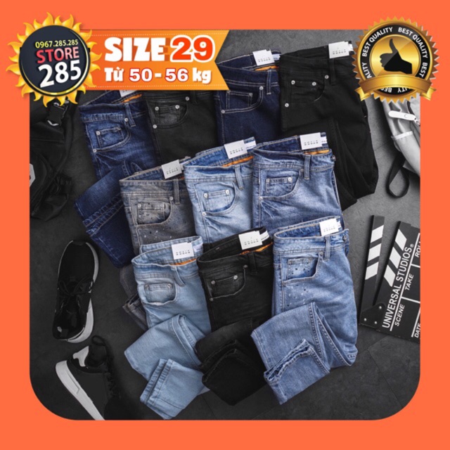 🏆SIZE 29🏆 CAO CẤP 🔥S2901 Các mẫu Quần jean vnxk chất lượng - co giãn - Slimfit