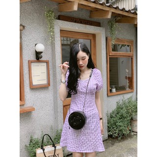 Đ caro tím nhạt đ3164