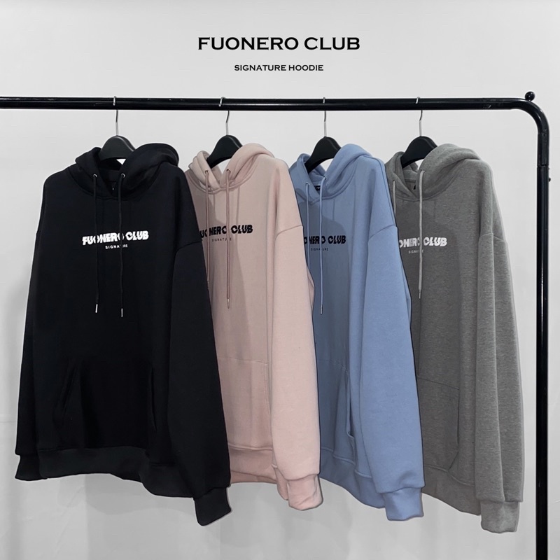 Áo hoodie nỉ bông Signature