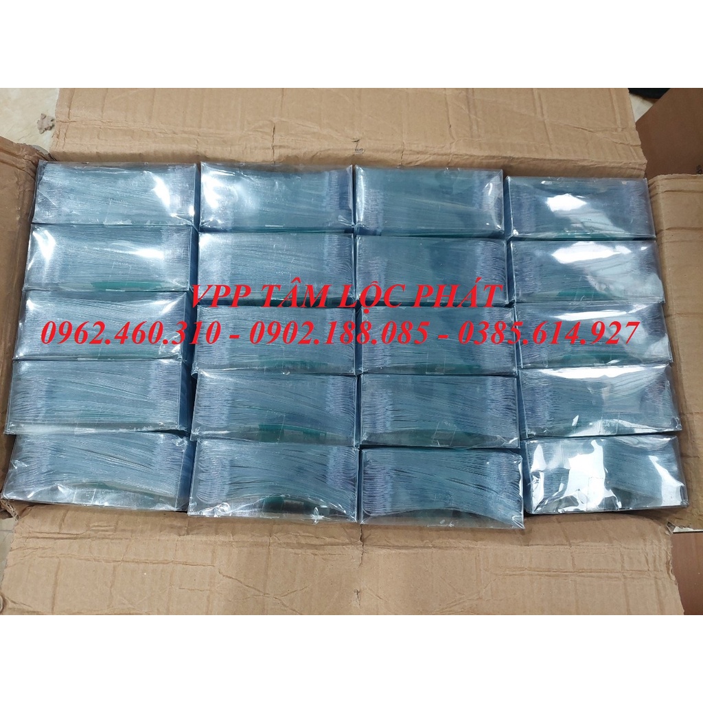 SỈ 100 BAO THẺ TÊN 207  chống thấm nước, KT 83*135mm - Thẻ đeo nhân viên
