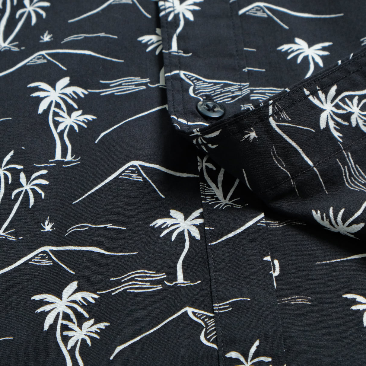 [GÍA SỐC] ÁO SƠ MI NAM NGẮN TAY MÀU ĐEN HỌA TIẾT CÂY DỪA VẢI COTTON THOÁNG MÁT - FO76 SHOP | BigBuy360 - bigbuy360.vn