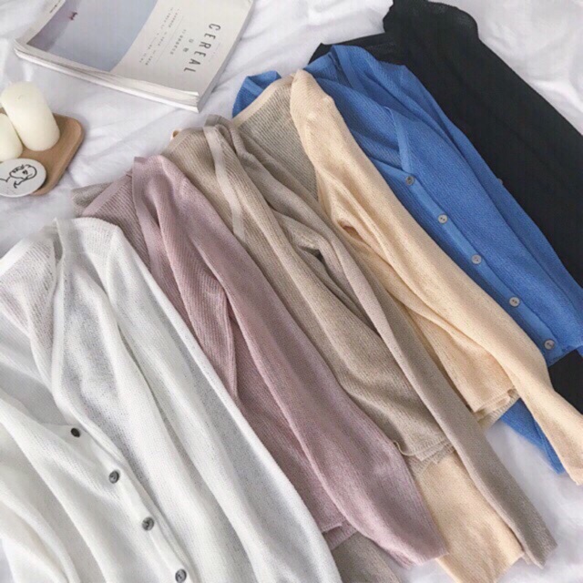 A3_Áo Khoác Len Mỏng Form Ôm Chất Đẹp | BigBuy360 - bigbuy360.vn