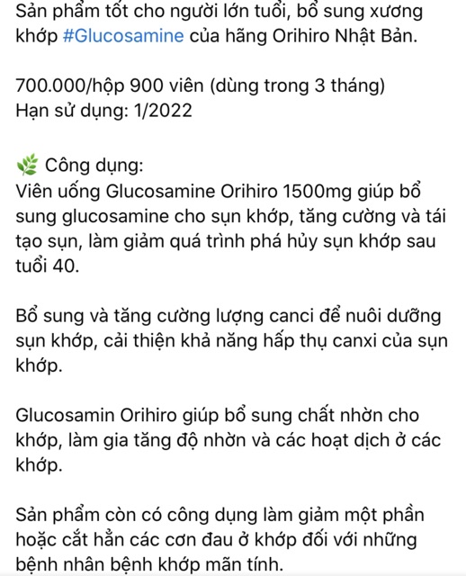 Combo dưỡng chất bổ xương tốt cho sức khoẻ